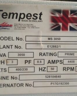 Tempest Model-3050 Generator Set ,3050 KVA